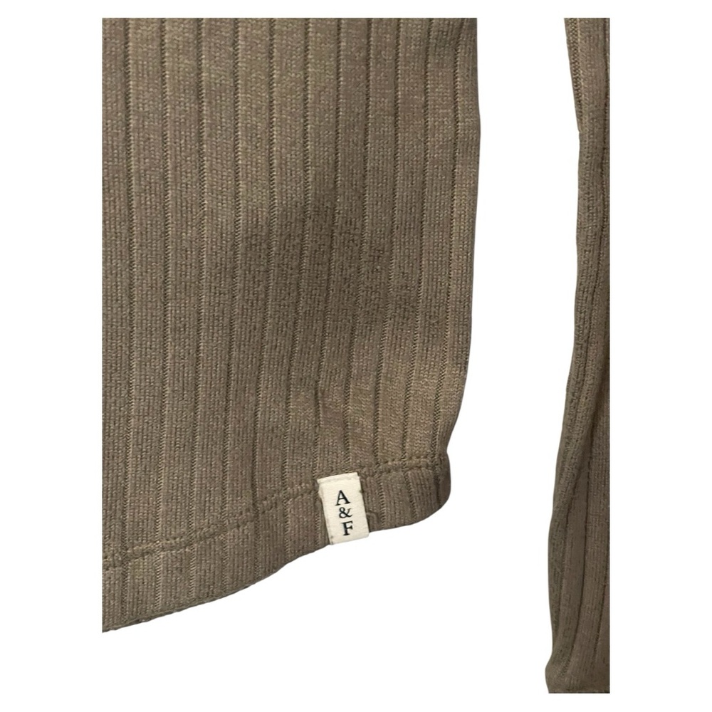 Abercrombie Kids Ribbed Button-Up Top - Olive - Picture 3 of 4